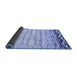 Sideview of Abstract Blue Contemporary Rug, con2577blu