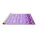 Sideview of Machine Washable Abstract Purple Contemporary Area Rugs, wshcon2577pur