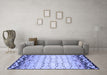 Machine Washable Abstract Blue Contemporary Rug in a Living Room, wshcon2577blu