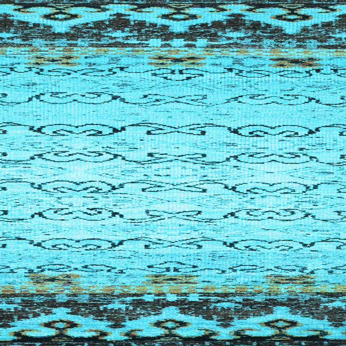 Square Machine Washable Abstract Light Blue Contemporary Rug, wshcon2577lblu