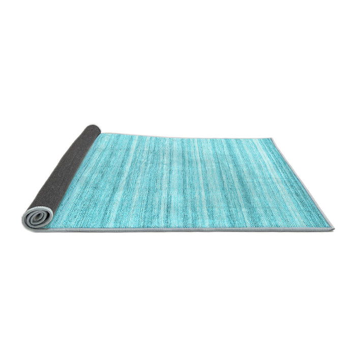 Sideview of Solid Light Blue Modern Rug, con2578lblu