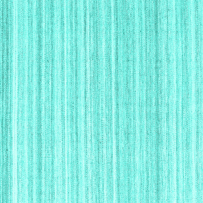 Square Machine Washable Solid Turquoise Modern Area Rugs, wshcon2578turq