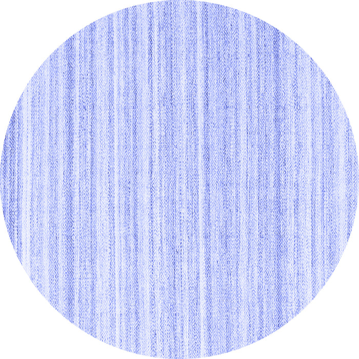 Round Solid Blue Modern Rug, con2578blu