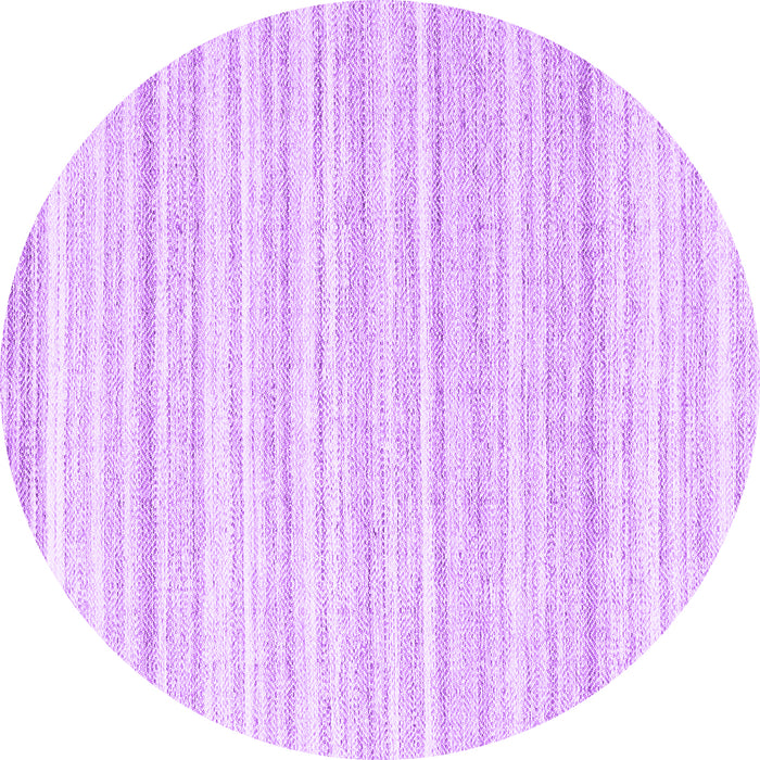 Round Solid Purple Modern Rug, con2578pur