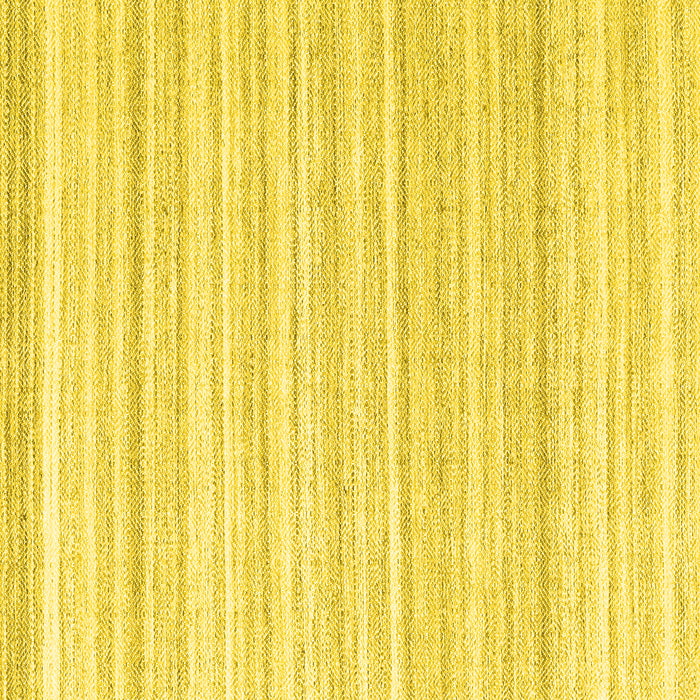 Square Machine Washable Solid Yellow Modern Rug, wshcon2578yw