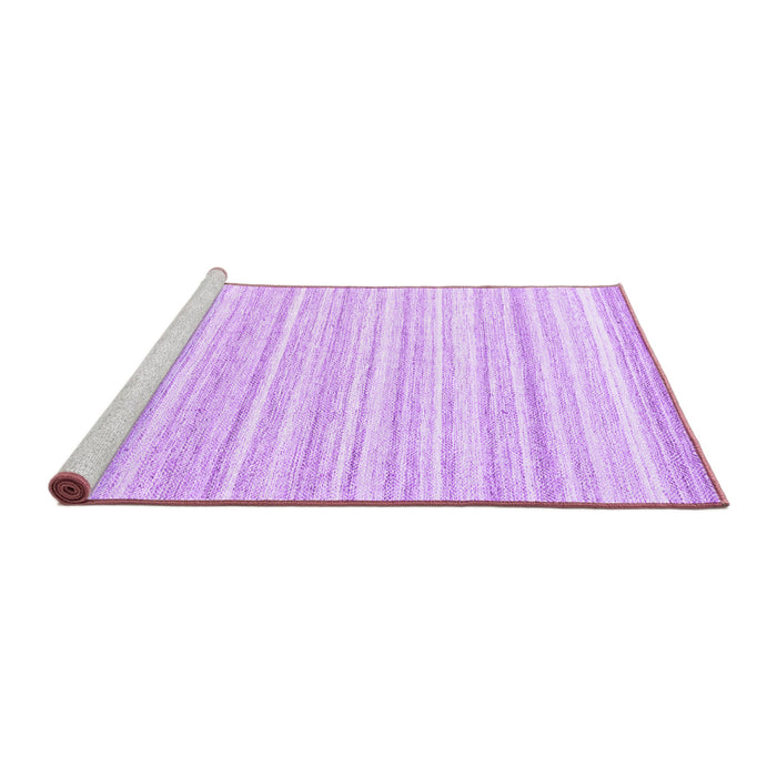 Sideview of Machine Washable Solid Purple Modern Area Rugs, wshcon2578pur