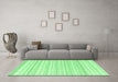 Machine Washable Solid Emerald Green Modern Area Rugs in a Living Room,, wshcon2578emgrn