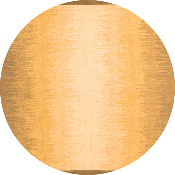 Square Abstract Orange Contemporary Rug, con2579org