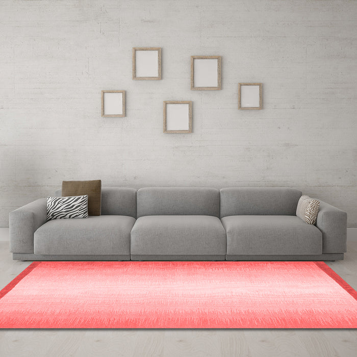 Contemporary Red Washable Rugs