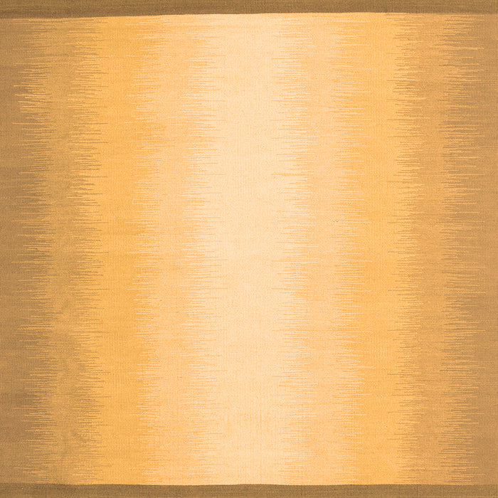 Round Machine Washable Abstract Orange Contemporary Area Rugs, wshcon2579org