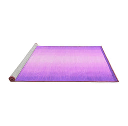 Sideview of Machine Washable Abstract Pink Contemporary Rug, wshcon2579pnk
