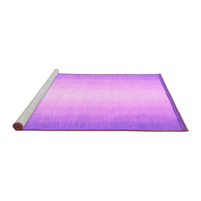 Sideview of Machine Washable Abstract Pink Contemporary Rug, wshcon2579pnk
