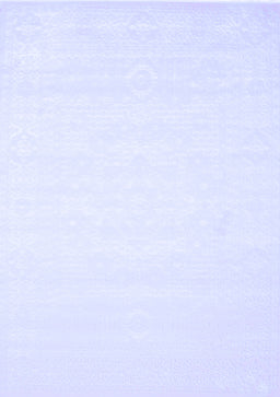 Abstract Blue Contemporary Rug, con257blu