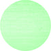 Round Abstract Emerald Green Contemporary Rug, con257emgrn