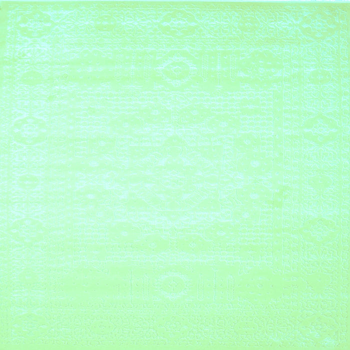 Square Machine Washable Abstract Light Blue Contemporary Rug, wshcon257lblu