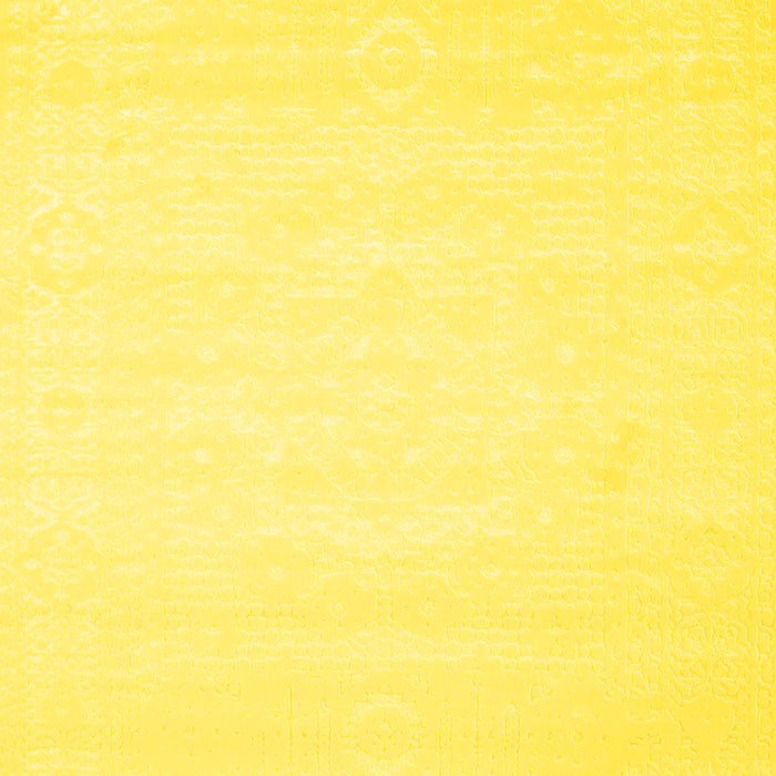 Machine Washable Abstract Yellow Contemporary Rug, wshcon257yw