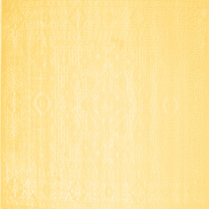 Square Machine Washable Abstract Brown Contemporary Rug, wshcon257brn