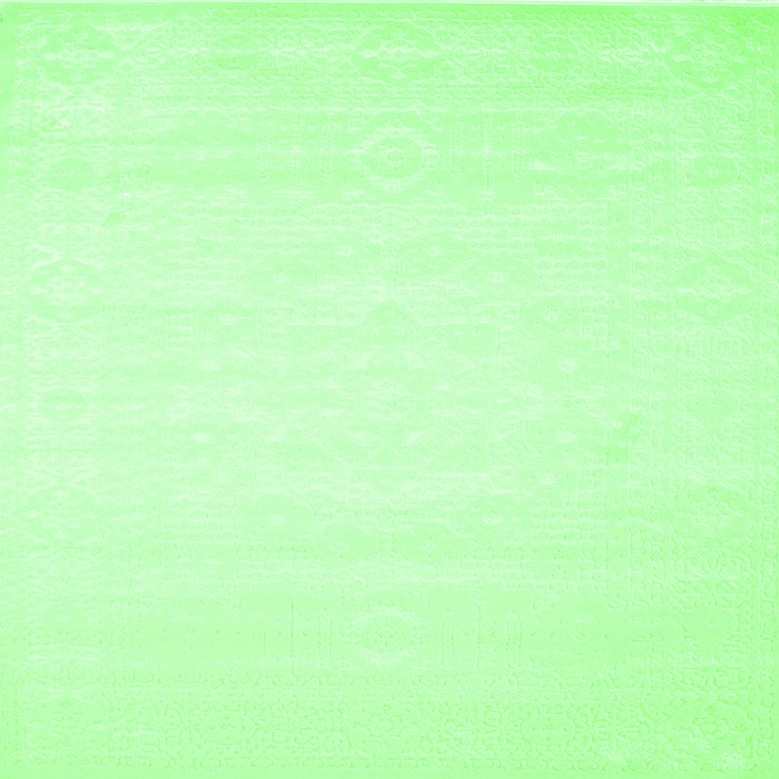 Round Machine Washable Abstract Green Contemporary Area Rugs, wshcon257grn