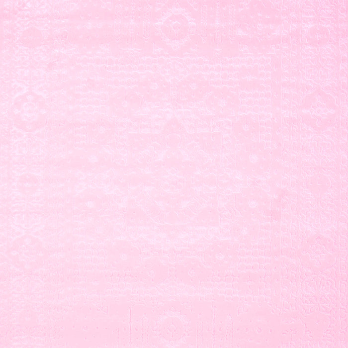 Machine Washable Abstract Pink Contemporary Rug, wshcon257pnk