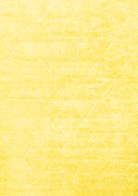 Abstract Yellow Contemporary Rug, con2580yw