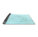 Sideview of Abstract Light Blue Contemporary Rug, con2580lblu