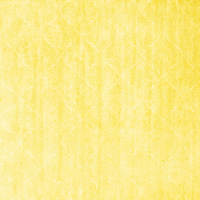 Square Abstract Yellow Contemporary Rug, con2580yw