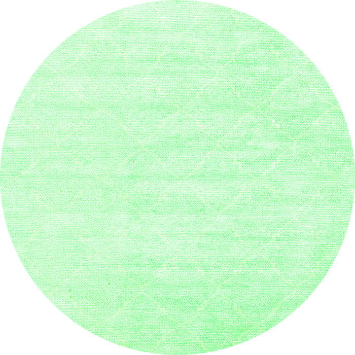 Square Abstract Green Contemporary Rug, con2580grn
