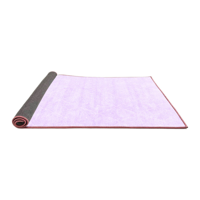 Sideview of Abstract Purple Contemporary Rug, con2580pur