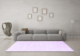 Machine Washable Abstract Purple Contemporary Area Rugs in a Living Room, wshcon2580pur