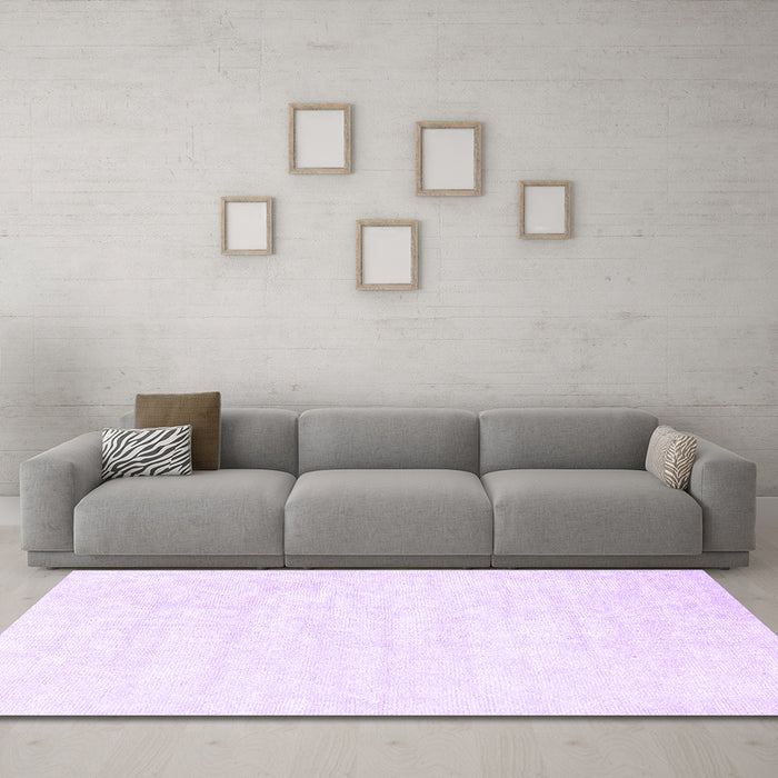 Machine Washable Abstract Purple Contemporary Area Rugs in a Living Room, wshcon2580pur