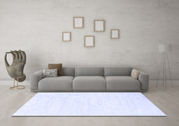 Machine Washable Abstract Blue Contemporary Rug in a Living Room, wshcon2580blu