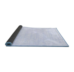 Sideview of Abstract Blue Contemporary Rug, con2580blu