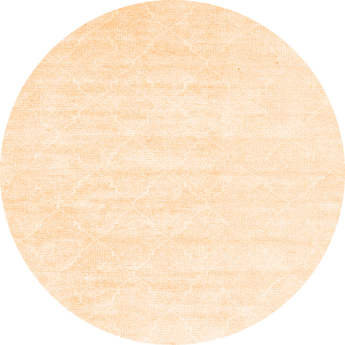 Square Abstract Orange Contemporary Rug, con2580org