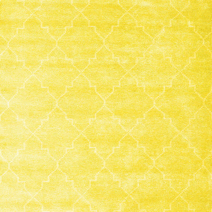 Machine Washable Abstract Yellow Contemporary Rug, wshcon2581yw