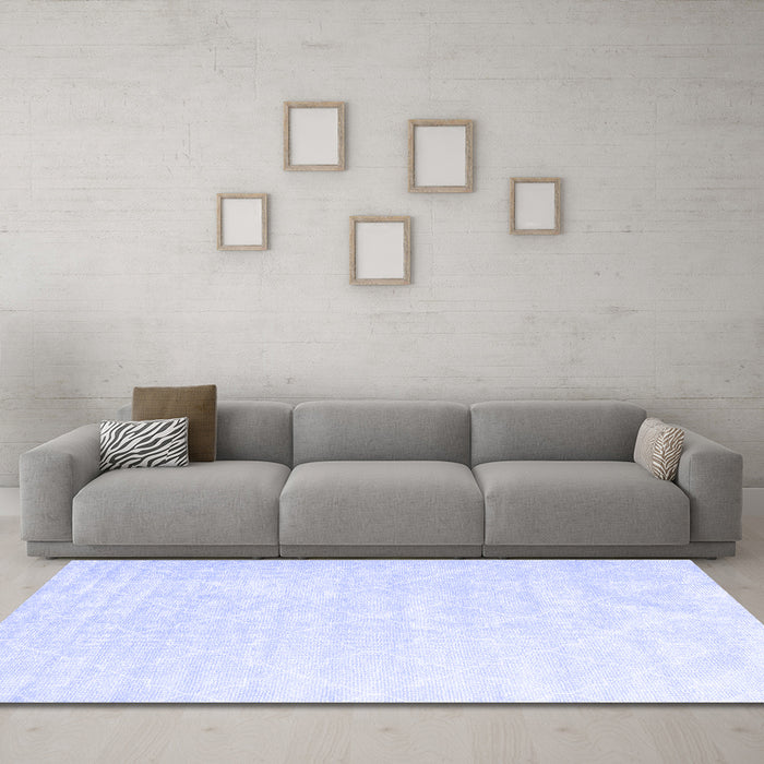 Machine Washable Abstract Blue Contemporary Rug in a Living Room, wshcon2581blu