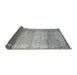 Thickness of Contemporary Silver Gray Modern Rug, con2582