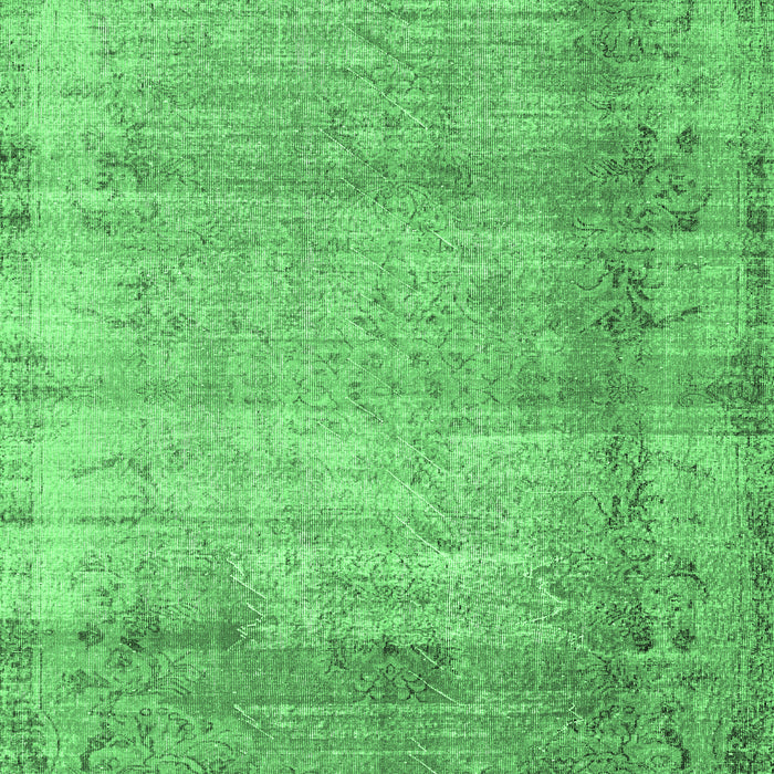 Abstract Emerald Green Contemporary Rug, con2582emgrn