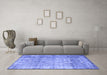 Machine Washable Abstract Blue Contemporary Rug in a Living Room, wshcon2582blu