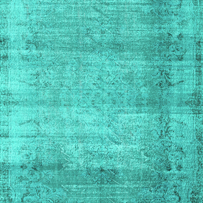 Abstract Turquoise Contemporary Rug, con2582turq
