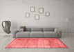 Contemporary Red Washable Rugs