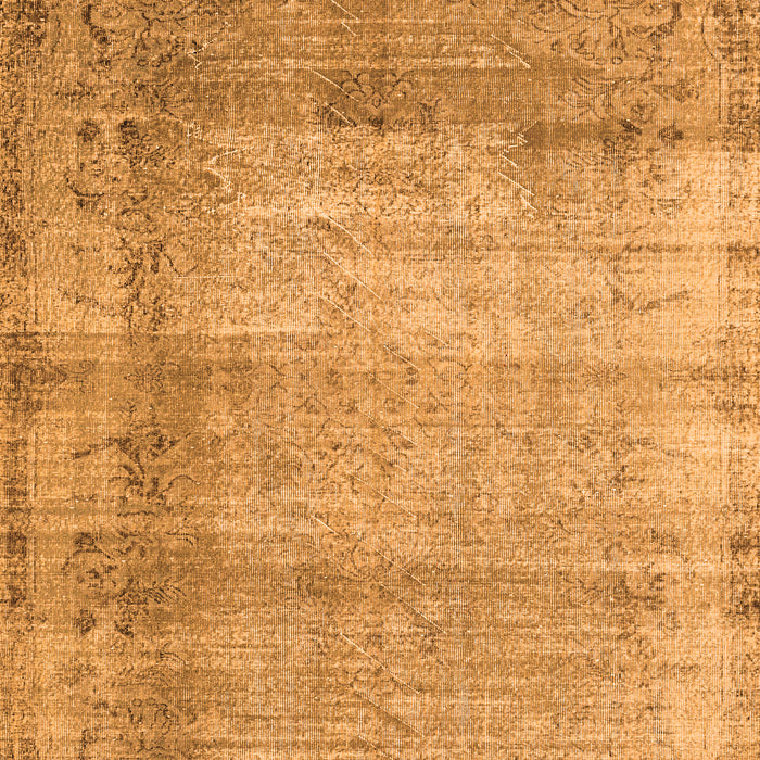 Abstract Orange Contemporary Rug, con2582org