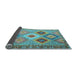 Sideview of Southwestern Light Blue Country Rug, con2583lblu