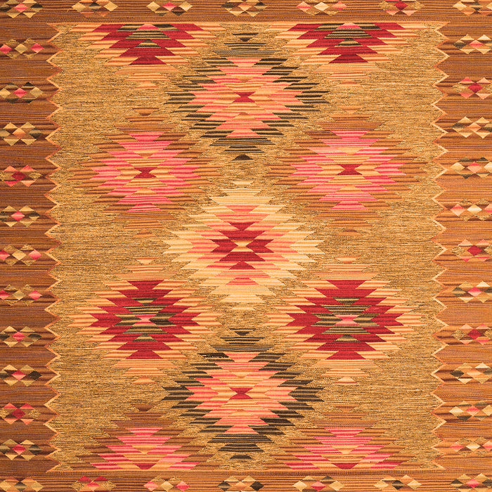 Serging Thickness of Southwestern Orange Country Rug, con2583org