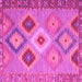 Square Southwestern Pink Country Rug, con2583pnk