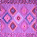 Square Southwestern Purple Country Rug, con2583pur