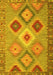 Southwestern Yellow Country Rug, con2583yw