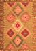 Serging Thickness of Machine Washable Southwestern Orange Country Area Rugs, wshcon2583org
