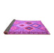 Sideview of Southwestern Purple Country Rug, con2583pur