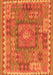 Serging Thickness of Machine Washable Southwestern Orange Country Area Rugs, wshcon2584org