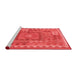 Country Red Washable Rugs